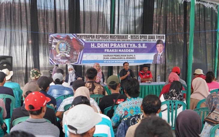 Anggota DPRD Jatim Deni Dicurhati Gelar Reses Dicurhati Minimnya Sarana Prasarana Pertanian