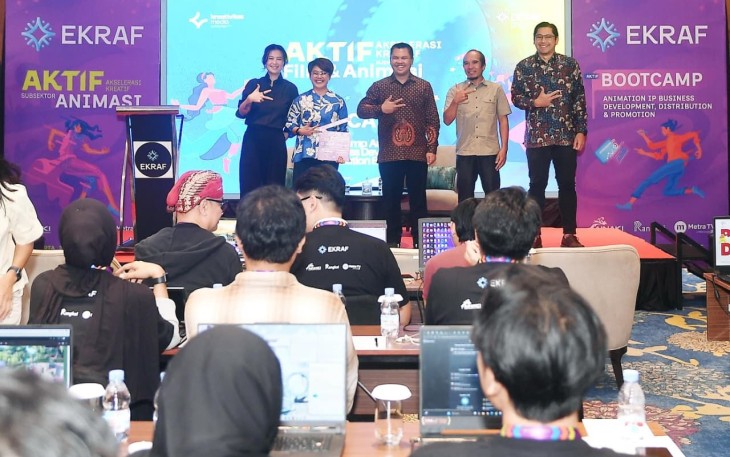 Kementerian Ekonomi Kreatif/Badan Ekonomi Kreatif menyelenggarakan program Akselerasi Kreatif (AKTIF) Subsektor Film dan Animasi