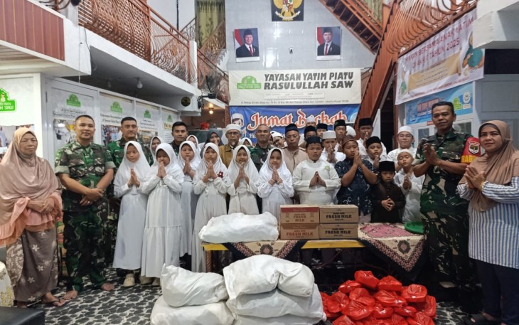 Kodim 0501/Jakarta Pusat Tetap Melaksanakan Kegiatan Cinta Anak Yatim Piatu