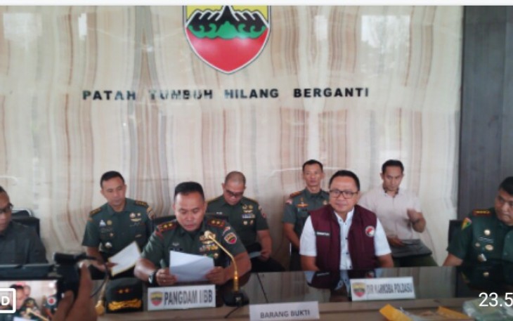 Pangdam I/BB Paparkan Kasus Penangkapan Sabu.