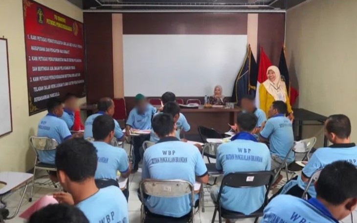 Upaya Mendukung Perkembangan Pendidikan Warga Binaan Rutan Pangkalan Brandan Gelar  Pembelajaran Paket A