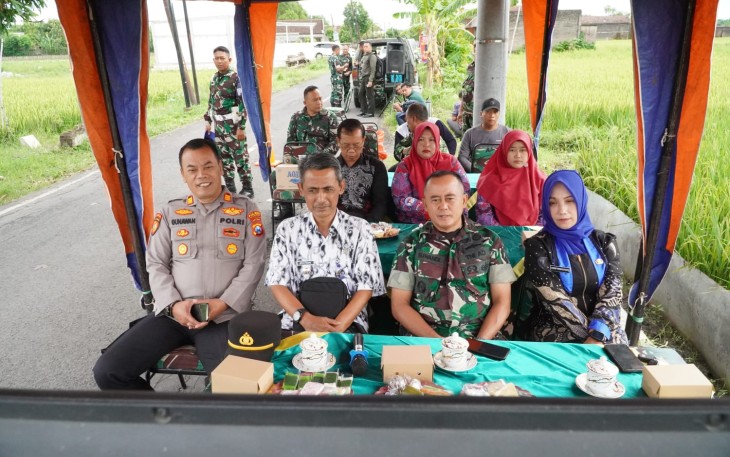 Kasdim Madiun saat Ikuti Vicon dengan KASAD Bahas Pengairan Pertanian Nasional