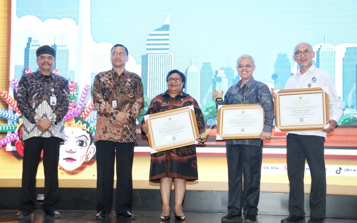 Penyerahan Penghargaan Simpul Jaringan Terbaik Nasional Tahun 2025 di Ruang Noerhadi Magetsari, Kantor Pusat ANRI, Jakarta, Kamis (26/6/2025).