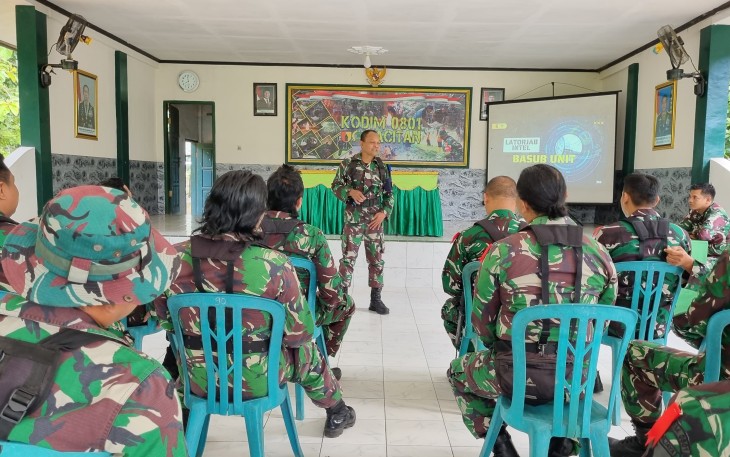 Kodim 0801/Pacitan Gelar Lator Jab Intel