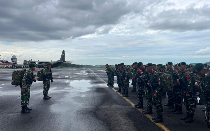 Yonif 501 Kostrad saat Tiba di Babel