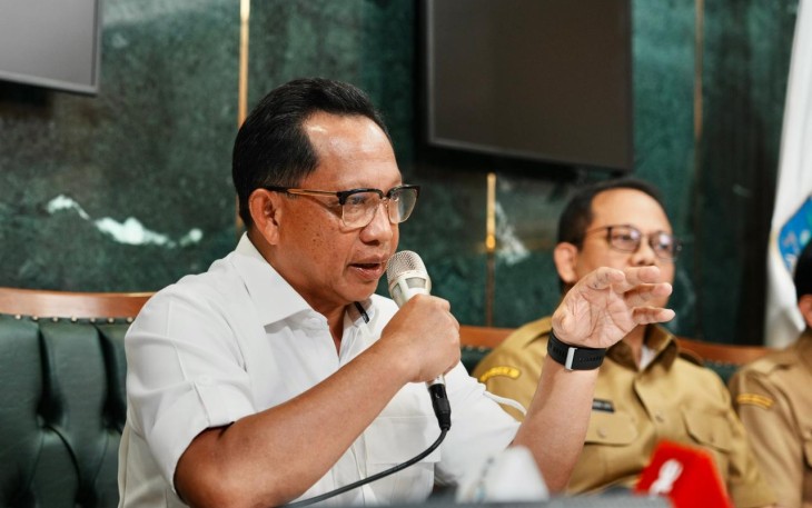Mendagri Muhammad Tito Karnavian dalam keterangan pers di Kantor Kemendagri, Jakarta, Selasa (9/12/2025).