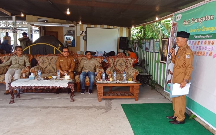 Memperingati Hari Orangutan Sedunia  di Kecamatan Singkil ini dihadiri Wakil Bupati Aceh Singkil, Hamzah Sulaiman.