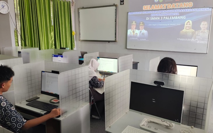 Gladi Tes Kemampuan Akademik di SMA Negeri 3 Palembang