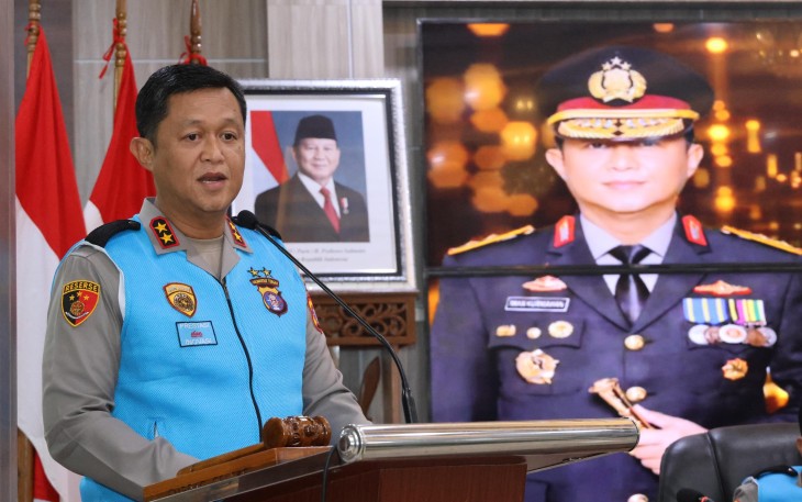 Kapolda Kalteng Irjen Pol Iwan Kurniawan, saat memimpin sidang terbuka di Aula Arya Dharma, Mapolda setempat, Rabu (2/7/2025).