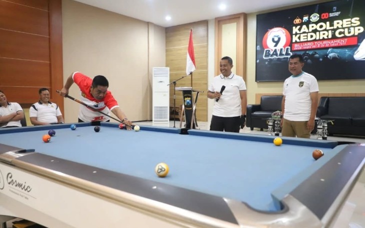 Polres Kediri Gelar Billiard Tournament Tahun 2025