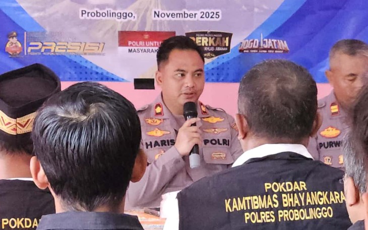 Wakapolres Kompol Haris Darma Sucipto menekankan bahwa keberadaan Pokdar Kamtibmas sangat vital, terutama dalam mendeteksi dini potensi gangguan keamanan.