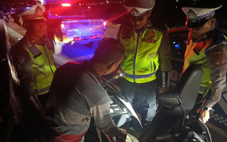 AKP Iwan Nopriawan Pimpin Penertiban Balap Liar dan Knalpot yang Tidak Sesuai Spesifikasi