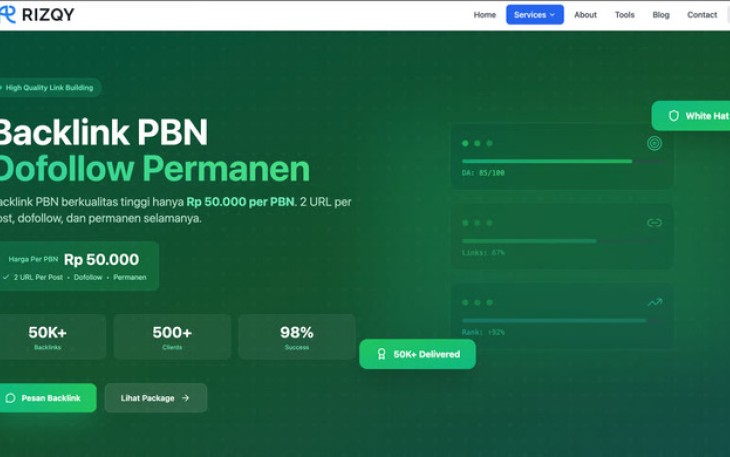 Rizqy.id Luncurkan Layanan Backlink PBN Premium