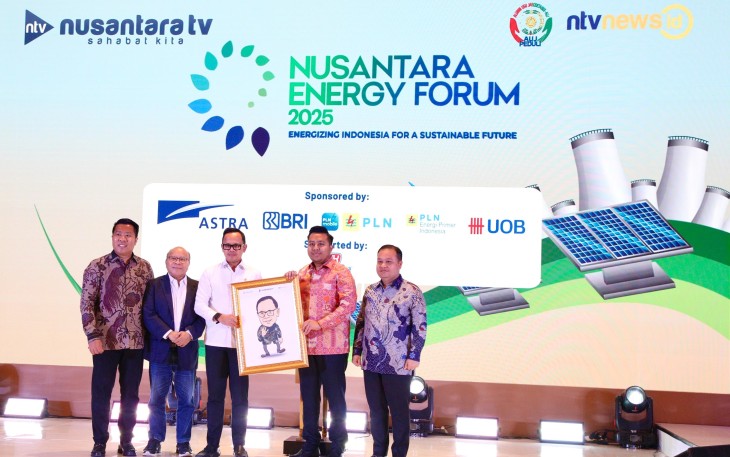 Wamendagri Bima saat menjadi pembicara kunci pada acara Nusantara Energy Forum di NT Tower Lantai 5, Jakarta, Rabu (20/8/2025).