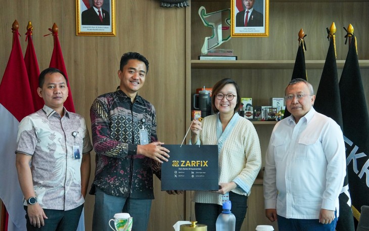 Wamenekraf Irene Umar saat menerima audiensi dari Zarfix, sebuah platform berbasis kecerdasan buatan (AI) karya anak bangsa.