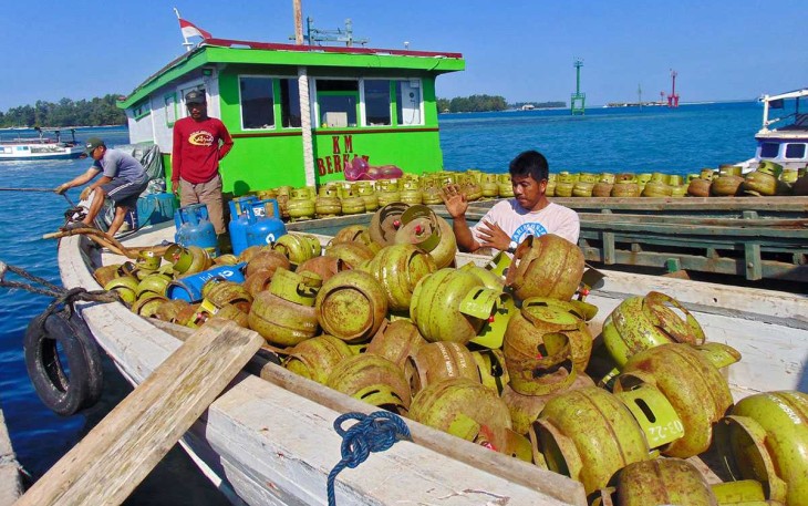 Ilustrasi distribusi LPG 3 Kg 