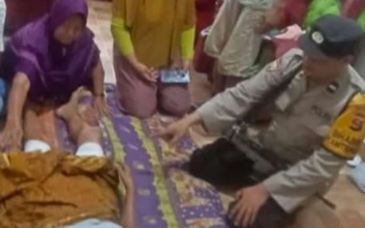 Kondisi korban mengalami luka dikedua kakinya, diduga akibat cakaran binatang buas yang menyerangnya.