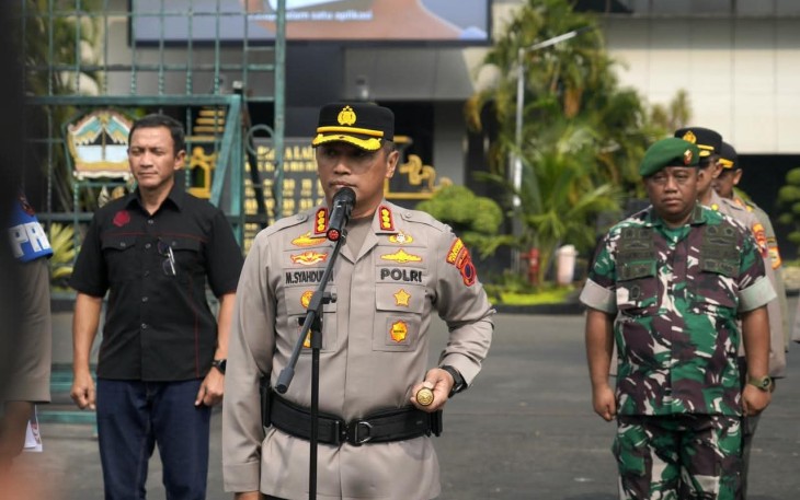 Polrestabes Semarang Siagakan Ribuan Personel Amankan Aksi Unjuk Rasa BEM Semarang Raya