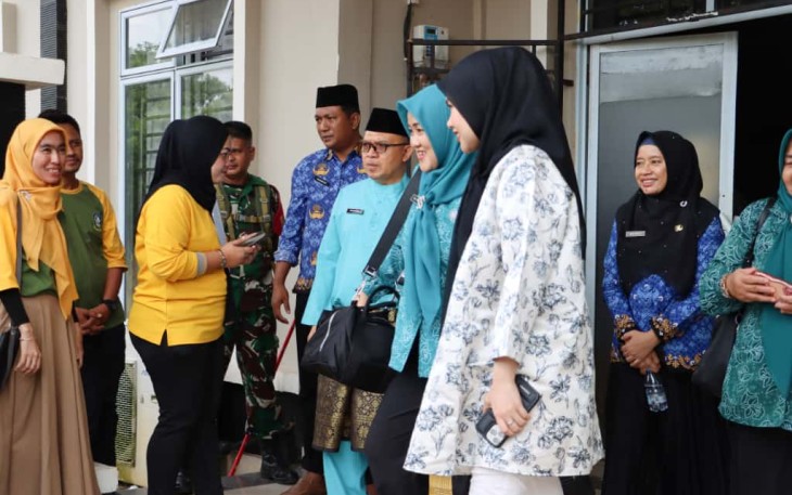 Ketua TP PKK Bintan Hafizha Rahmadhani menyampaikan apresiasi atas komitmen Pemerintah Provinsi Kepulauan Riau dalam mencegah stunting dan mewujudkan wilayah zero stunting