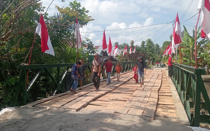  Jembatan Bailey Matang Bangka Rampung 100%