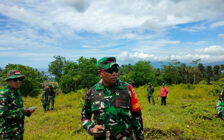 Dandim 1310/Bitung saat di temui di lokasi