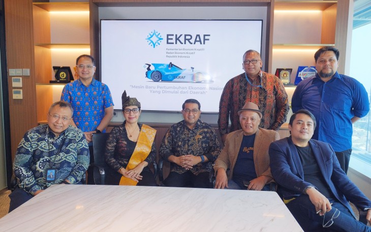 Menekraf menerima audiensi Aksara Nusantara untuk mendukung program “Merajut Nusantara” melalui film “The Lost Aksara” yang bertujuan untuk pelestarian budaya, Autograph Tower, Thamrin Nine, Jakarta (30/04/25)