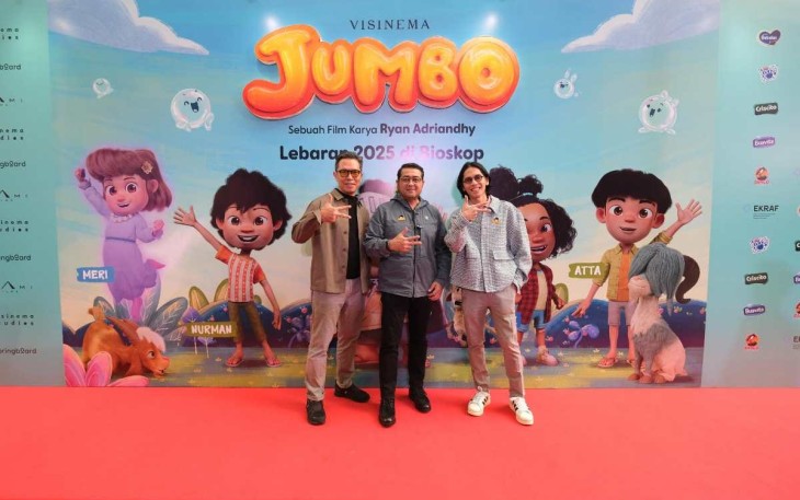  Dukungan nyata dari Kementerian Ekonomi Kreatif/Badan Ekonomi Kreatif (Kemenekraf/Bekraf) menjadi kunci kesuksesan film animasi Jumbo menembus pasar internasional