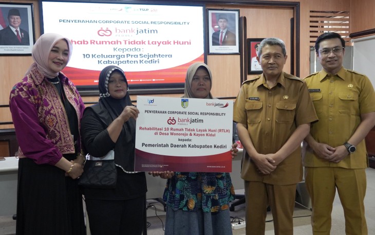 Bank Jatim Salurkan CSR Ke Pemkab Kediri