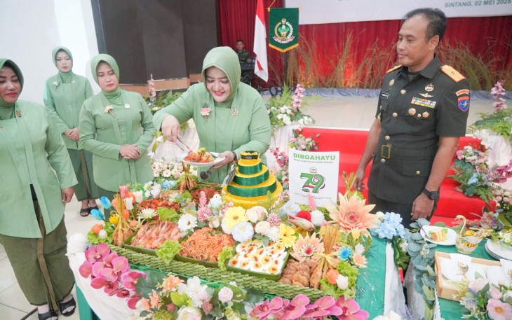 Danrem 121/ABW Hadiri Syukuran HUT Persit ke 79 Tahun 