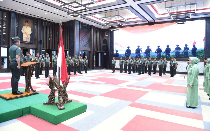 Kasad Pimpin Kenaikan Pangkat 18 Pati TNI AD
