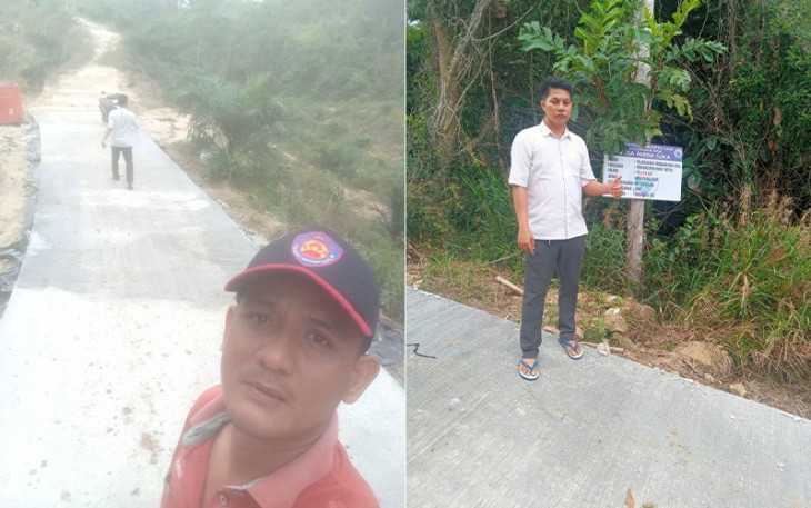Pemdes Parda Suka Bangun Jalan Sentra Produksi
