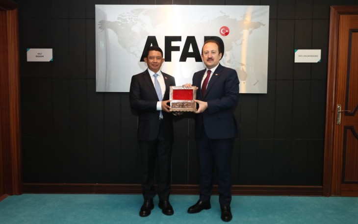 Kunjungan kerja Kepala BNPB Letjen TNI Dr. Suharyanto ke Ankara pada Rabu (9/4)