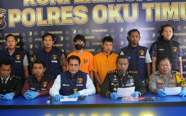 Dua Pelaku Diamankan Satreskrim Polres Oku Timur