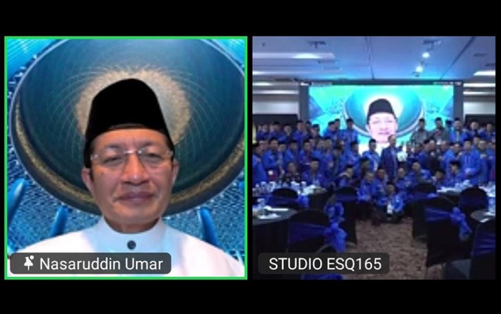 Menag Nasaruddin Umar saat memberi arahan pada Training Komunikasi dan Konseling untuk Penghulu Berbasis AI TalentDNA.