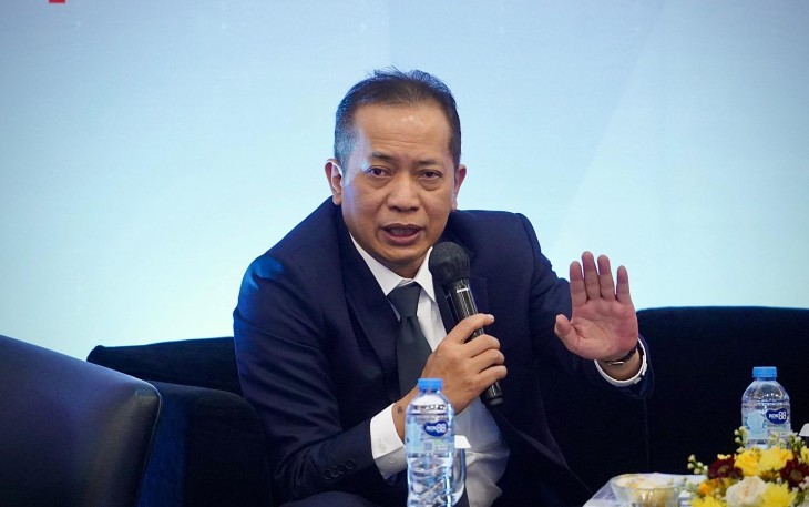 Menteri Koperasi (Menkop) Ferry Juliantono dalam Symposium II Koperasi Indonesia bertajuk Urun Rembug Masyarakat Koperasi untuk Perubahan RUU Perkoperasian, Jakarta, Rabu (17/12).
