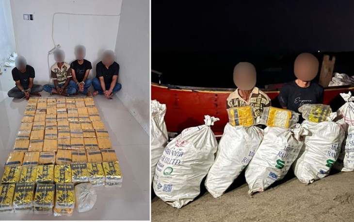 Tersangka dan barang bukti saat diamankan