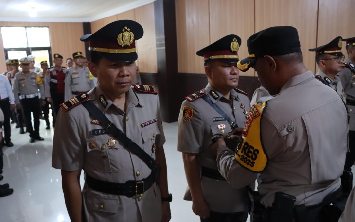 Kenal Pamit Kasat Narkoba, Kapolsek Madang Suku I dan Kapolsek Belitang III Polres Oku Timur