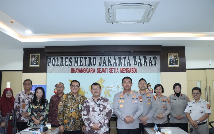 Audiensi DJP Jakbar dan Polres Metro Jakbar Perkuat Sinergi Pelaporan Pajak 