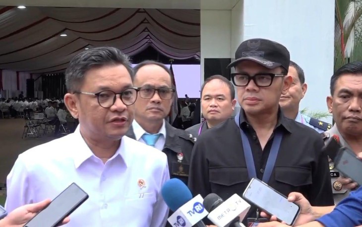 Gubernur Lemhannas Ace Hasan Syadzily di Dampingi Wakil Menteri Dalam Negeri (Wamendagri) Bima Arya Sugiarto