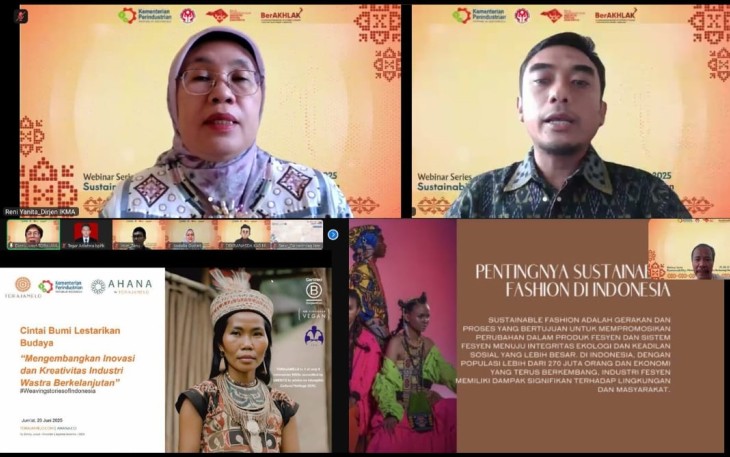 webinar berseri dengan tema Sustainability Membangun IKM Wastra Berkonsep Slow Fashion