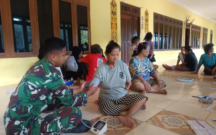 Sehat Bersama Posbindu Satgas Yonzipur 5/ABW 