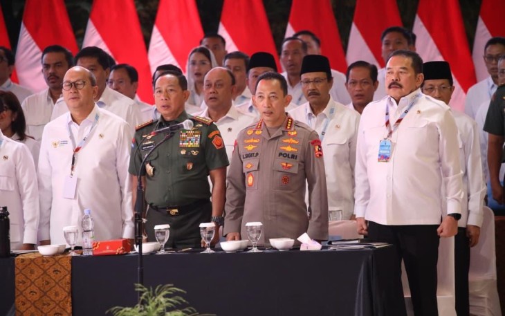 Panglima TNI saat Hadiri Rakornas 2026