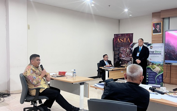 Bupati Bintan Roby Kurniawan saat hadir dalam Seminar Proyek Perubahan pada Pelatihan Kepemimpinan Nasional Tingkat II (PKN Tk. II) Angkatan I BPSDM Kemendagri Tahun 2026.