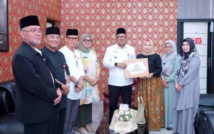 Wali Kota Lis saat Terima Audiensi Kwarcab Pramuka