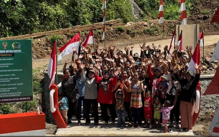 Warga Apresiasi Rampungnya Jembatan Garuda di Desa Gondanggunung