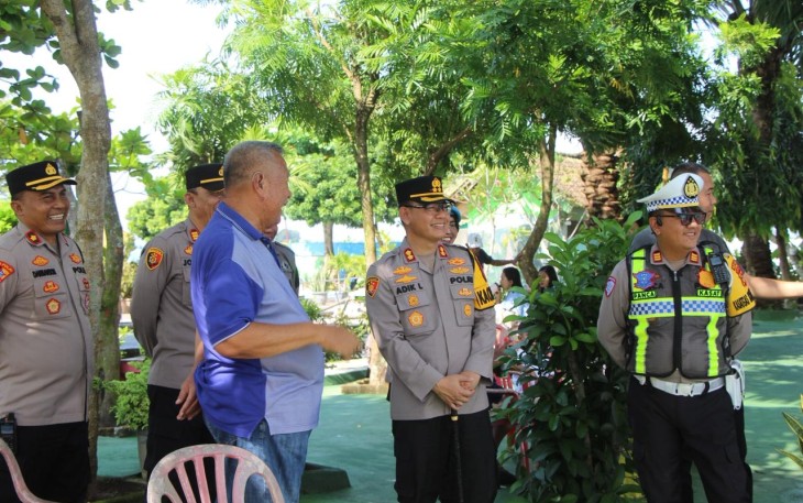 Kapolres Bersama PJU Oku Timur saat Tinjau Langsung Lokasi Objek Wisata