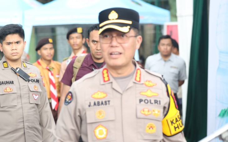 Kabid Humas Polda Jatim selaku Kasatgas Humas Operasi Ketupat Semeru 2026, Kombes Pol Jules Abraham Abast di Mapolda Jatim, Kamis (26/3/26)