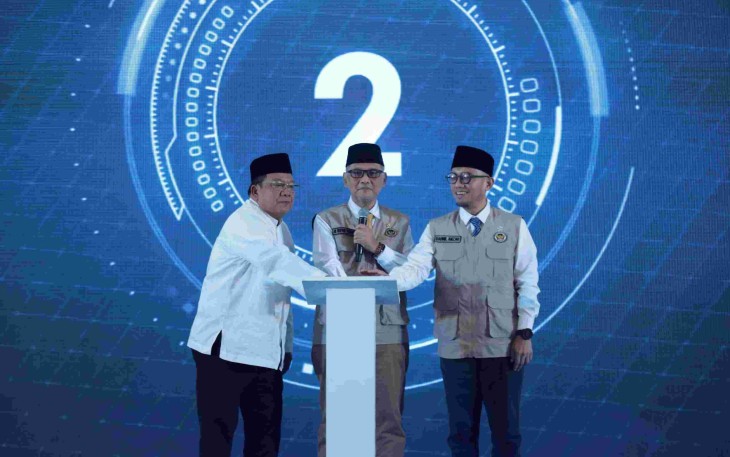 Menhaj Mochamad Irfan Yusuf launching empat program strategis layanan haji di Jakarta 