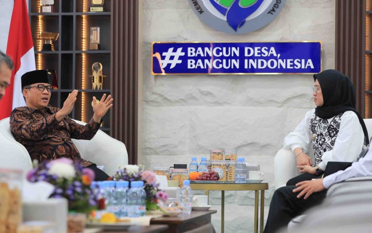 Mendes Yandri bersama Bupati Gowa di Jakarta, Rabu (15/4)