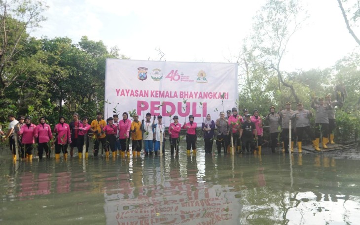Peduli lingkungan tanam pohon